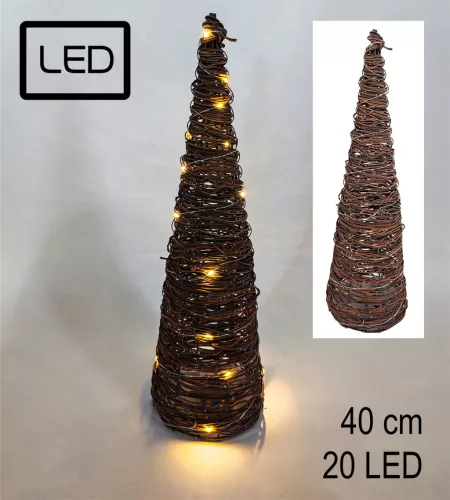 MŰA.RATTAN KÚP+20LED     40