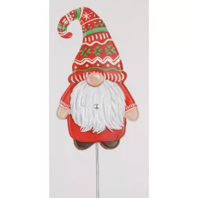 BÁDOG ORRMANÓ FIGURA, BESZÚRÓS, PIROS