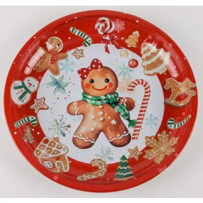 BÁD.TÁLCA KÖR MÉZI PIR.26CM