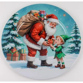 BÁD.TÁLCA KÖR MIKULÁS+FIÚ33