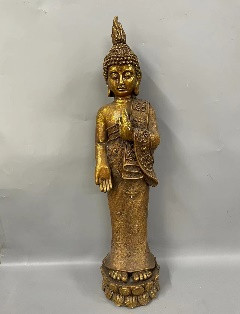 KÜLTÉRI BUDDHA, ÁLLÓ, ARANY