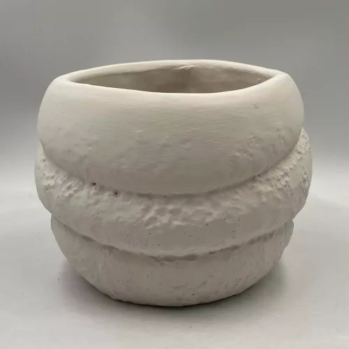 B.VÁZA 2VONAL T.FEHÉ15*11,5