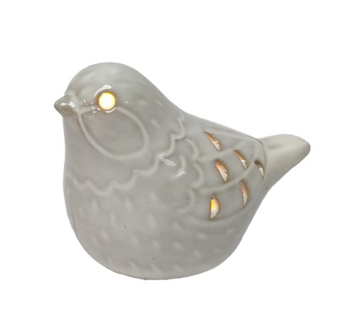 PORC.LED MADÁR FEHÉR    9*6