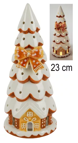 PORC.FENYŐFA+LED PIR/FEH.23