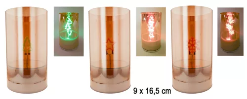 Ü.MT.LED 3S ROSE GO9*16,5CM
