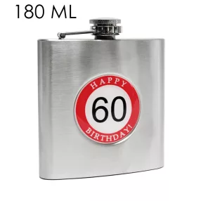 LAPOSÜVEG ROZSDAMENTES ACÉL 60YEARS   FELIRATTAL
