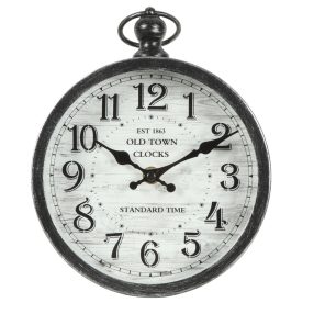 FÉM ÓRA FALI FEK/EZ18*27*55