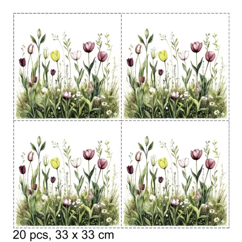 PAPÍR SZALV.*20 3R.TULIPÁ33