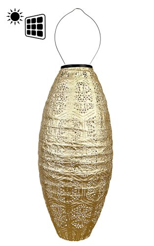 LÁMPÁS SOLAR SZIVAR ARANY45