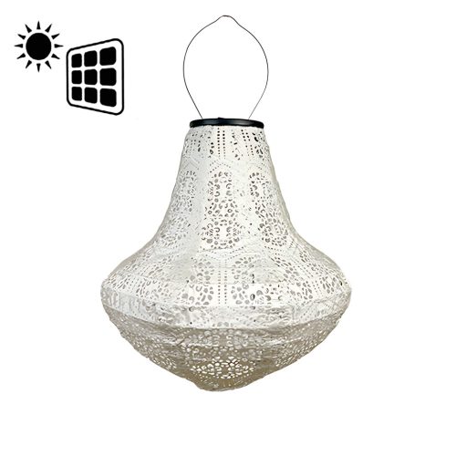 LÁMPÁS SOLAR VÁZA EZÜST  27