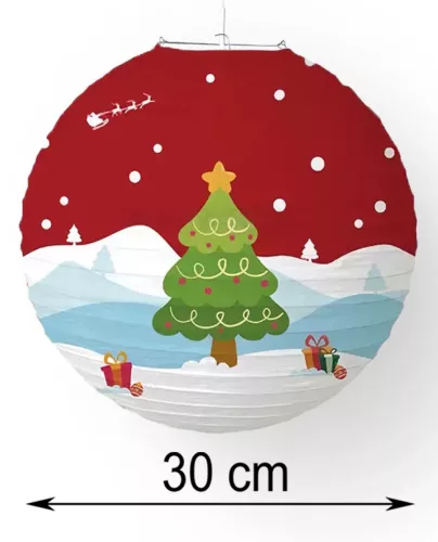 P.LÁMPÁS KARIFA PIROS  30CM