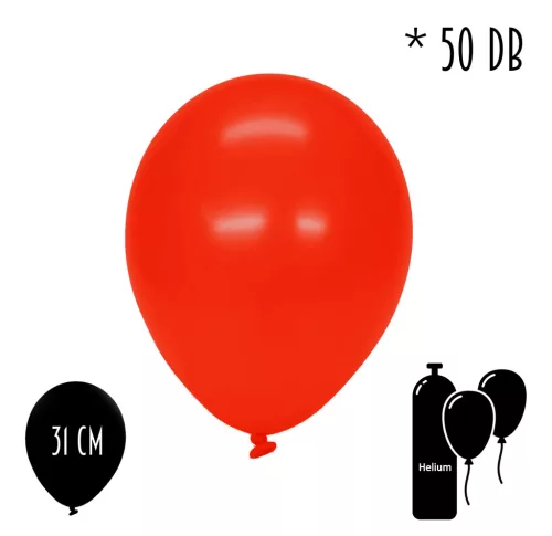 GUMI LUFI SZETT, 50 DARABOS, METÁL PIROS