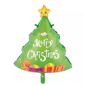 MŰANYAG FÓLIA LUFI, FENYŐFA, 2MERRY CHRISTMAS FELIRAT