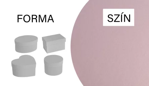PAPÍRDOBOZ SZETT, 4 KÜLÖNBÖZŐ FÉLE, SPECIÁLIS GYÖNGYHÁZ PÚDER