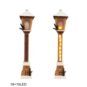 DEKOR VILÁGÍTÓ FA KANDELÁBER, 18+10 LEDDEL, HAVAS