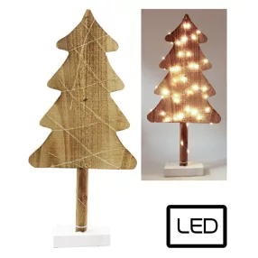 FA FENYŐFA+30LED ÉGETETT 56