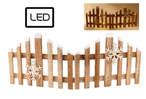 FA KERÍTÉS+20LED ÉGETETT 30