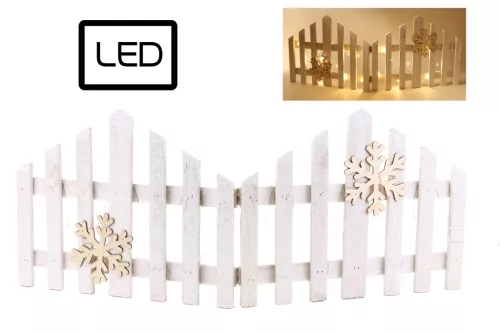 FA KERÍTÉS+20LED FEHÉR   30