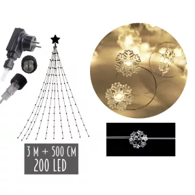 LED SZOKNYA HÓPIHE MELEG FEHÉR