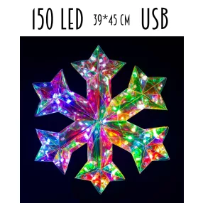 VILÁGÍTÓS HÓPIHE 150 DARAB LEDDEL, USB CSATLAKOZÓS