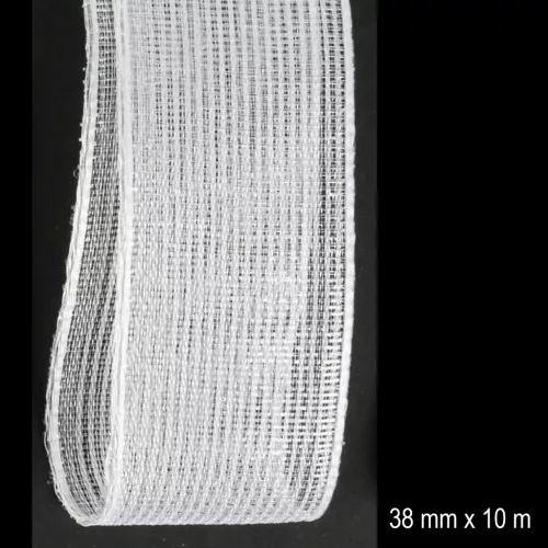 SZ.METÁL+DRÓT FEH. 38MM*10M