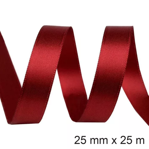 SZ.DUPLA SZAT.BORDÓ25MM*25M
