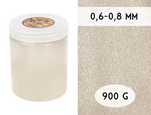 DEKOR HOMOK, MIKRO MÉRETŰ, TÉGELYBEN, IVORY