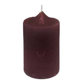 GYERTYA RUSZTIKUS, ADVENTI, MAGENTA LILA