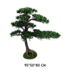 BONSAI FA, CSERÉPPEL, CIPRUS, SÖTÉT ZÖLD