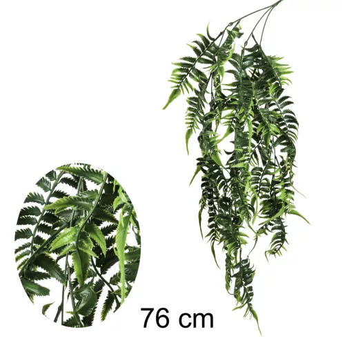 FUTÓ PÁFRÁNY ZÖLD      76CM