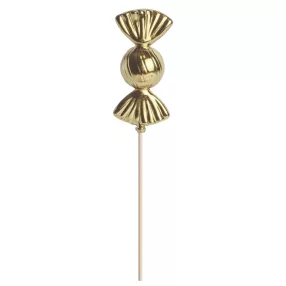 DEKOR MŰANYAG CUKOR PÁLCÁN, ARANY