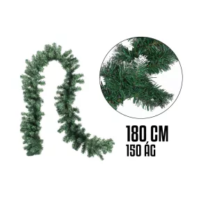  FENYŐGIRLAND, ZÖLD-HAVAS, 150 ÁGÚ (5,5 KEREKÍTETT LEVELŰ)