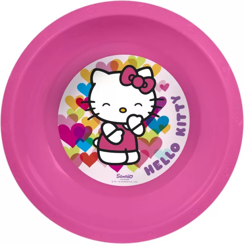 LICENCE MŰANYAG MÉLYTÁNYÉR, HELLO KITTY