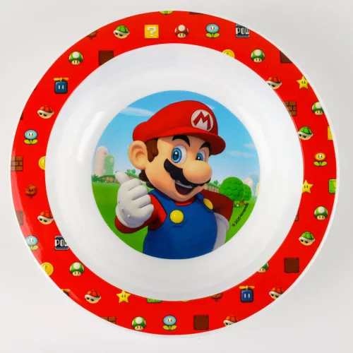 LICENCE MŰANYAG MIKRÓZHATÓ MÉLYTÁNYÉR SUPER MARIO