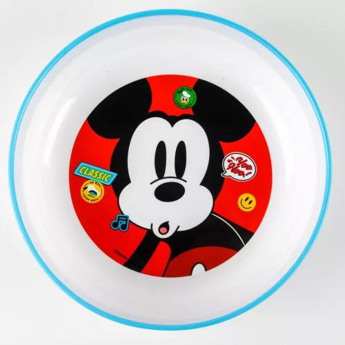 LICENCE MŰANYAG MÉLYTÁNYÉR, CSÚSZÁS GÁTLÓ, MICKEY
