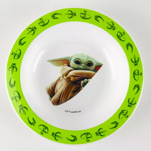 LICENCE MŰANYAG MÉLYTÁNYÉR, MIKRÓZHATÓ, BABY YODA
