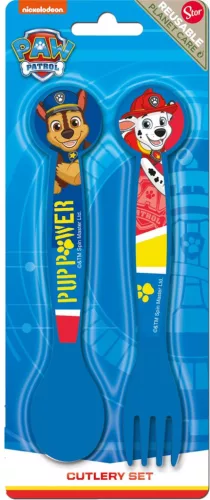LICENCE MŰANYAG  EVŐESZKÖZ SZETT, 2 DARAB, KANÁL ÉS VILLA, PAW PATROL, KÉK