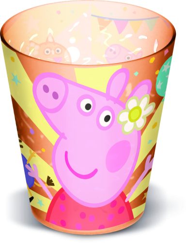 LICENCE MŰANYAG POHÁR, ÁTLÁTSZÓ, PEPPA MALAC
