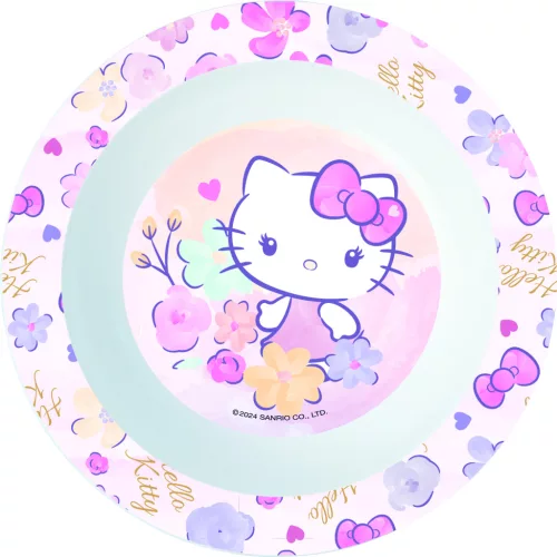 LICENCE MŰANYAG MÉLYTÁNYÉR, MIKRÓZHATÓ, HELLO KITTY