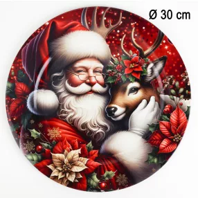 MŰA.TÁLCA TÉLAPÓ+ŐZIKE 30CM