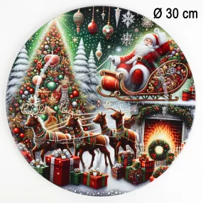 MŰA.TÁLCA TÉLAPÓ+SZÁN  30CM