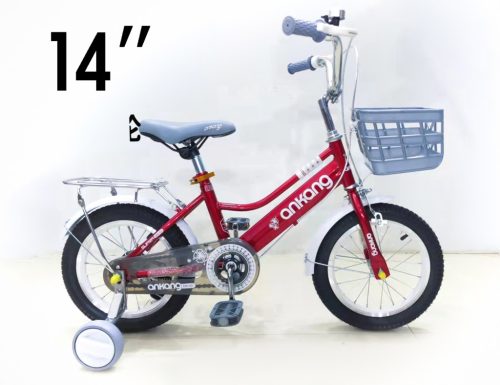 BICIKLI+PÓTKERÉK PIROS 14