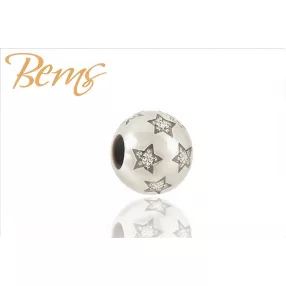BERNS CHARM BEAD-STAR-11*CRY SS