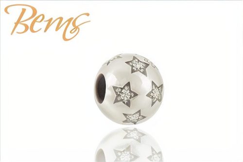 BERNS CHARM BEAD-STAR-11*CRY SS