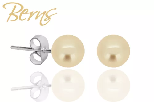 BERNS FÜLBEVALÓ CARIE LT.GOLD 6MM SS