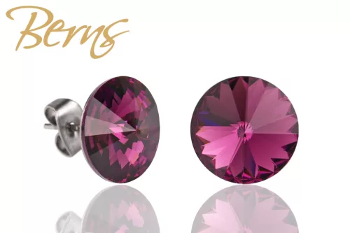 BERNS FÜLBEVALÓ GALAXY AMETHYST 12MM SS