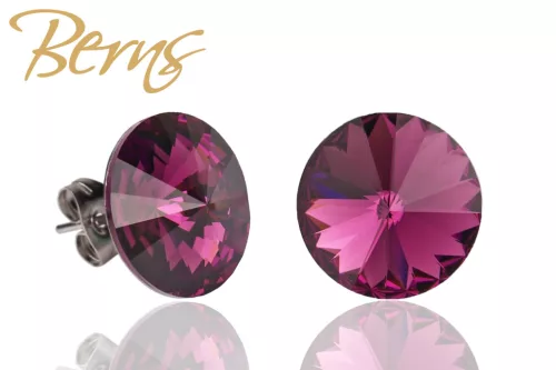 BERNS FÜLBEVALÓ GALAXY AMETHYST 14MM SS