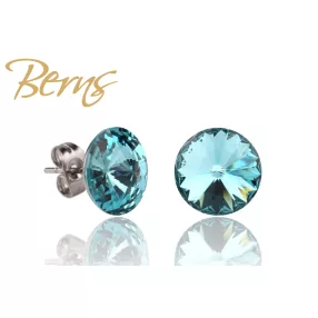 BERNS FÜLBEVALÓ GALAXY LT.TURQUOISE 10MM SS