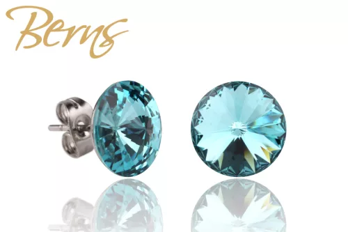 BERNS FÜLBEVALÓ GALAXY LT.TURQUOISE 10MM SS