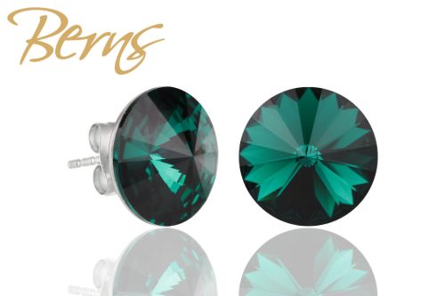 R31456 BERNS FÜLBEVALÓ GALAXY EMERALD 10MM SS